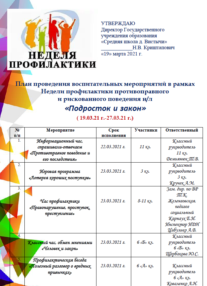 Операция подросток план мероприятий